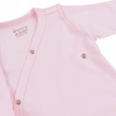 Луксозен памучен комплект за изписване в розово плетиво 13