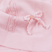 Луксозен памучен комплект за изписване в розово плетиво 11