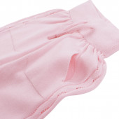 Луксозен памучен комплект за изписване в розово плетиво 8