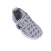 Детски мрежести маратонки в светлосиво 2