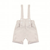 Официален бебешки комплект с гащеризон в бежово 4