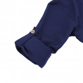 Официален комплект с папийонка в тъмносиньо и бежово 5