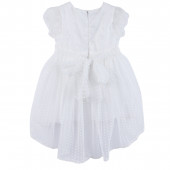 Официална рокля с лента за глава "Камелия" в бяло 2