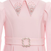 Официална дълга рокля с камъчета 4