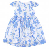 Официлна детска рокля "Blue flowers" 2