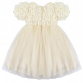 Официална детска рокля "Rose" в шампанско 2