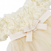 Официална детска рокля "Rose" в шампанско 3