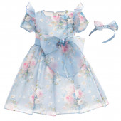 Официална рокля от органза с диадема  4