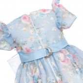 Официална рокля от органза с диадема  6