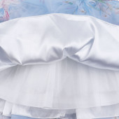 Официална рокля от органза с диадема  9