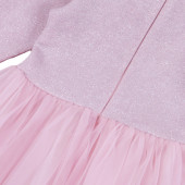 Официална рокля с пайети "Алина" в розово 5