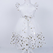 Официална рокля "Саманта" в бяло 3
