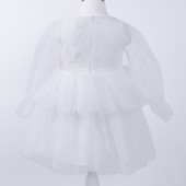 Официална рокля "Сандра" в бяло 2