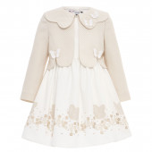 Официална рокля със сако "Butterfly" в бежово 3