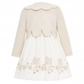 Официална рокля със сако "Butterfly" в бежово 4