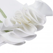 Официална детска рокля с 3D лалета и фиба  5