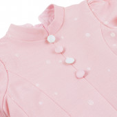 Официална детска рокля на точки с чанта 3