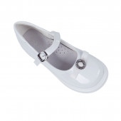 Официални бели лачени обувки с декарация 2