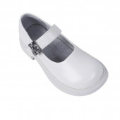 Официални обувки от екокожа в бяло 2