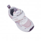 Леки дишащи маратонки в крем и розово 2