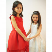 Детска официална рокля в екрю "Belive" (4 - 9 год.) 3