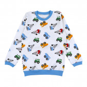 Памучна плътна пижама "Machines" 2