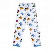 Памучна плътна пижама "Machines" 3