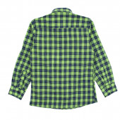 Памучна риза в зелено каре 2
