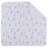 Бебешка муселинова пелена "Pink giraffe" 80 х 80 см 2