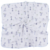 Бебешка муселинова пелена "Blue giraffe" 80 х 80 см 3