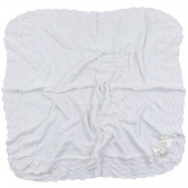 Бебешка пелена от плетиво с ажурен кант в екрю 100 x 95 см 5