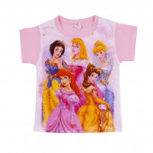 Лятна пижама с принцеси в розово 2
