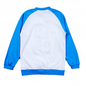 Памучна пижама за момчета "Run" в бяло и синьо 3
