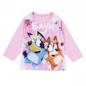 Детска памучна пижама с кученца в розово 2