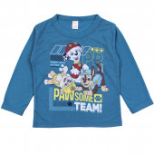 Детска памучна пижама "Team" в лазурно синьо 2