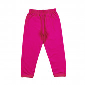 Детска памучна пижама "Барби" в розово и малина 3