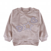 Плюшен бебешки комплект с плетена дантела 5