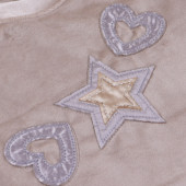 Плюшен бебешки комплект с плетена дантела 8