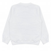 Плътна детска блуза с перли в екрю 2