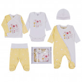 Бебешки подаръчен комплект в жълто 12