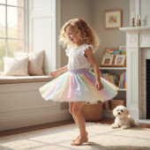 Детска пола с тюл "Rainbow" 2