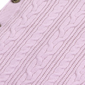 Портбебе от плетиво и пухена подплата в розово 5