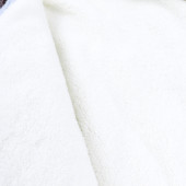 Портбебе от плетиво и пухена подплата в синьо 4