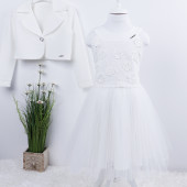 Празнична рокля "Карън" в бяло 2