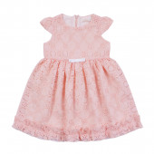 Празнична рокля "Сияна" в цвят праскова 2