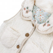 Детски елек от  екокаракул с бродерия 3