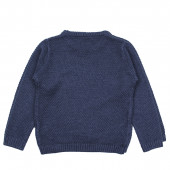 Детски пуловер в тъмносиньо 2