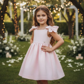 Официална детска рокля "Pink flowers" 2