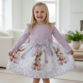 Детска рокля ''Балеринка'' в светлолилаво 2
