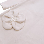 Рокля от фино плетиво с чантичка в бежово 5